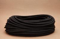 Cablu electric textil rotund 3x0.75 Negru