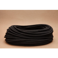 Cablu electric textil rotund 2x0.75 Negru