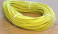 Cablu rotund textil galben citron