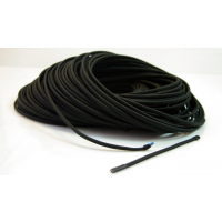 Cablu electric textil plat Negru
