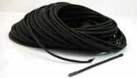 Cablu electric textil plat Negru