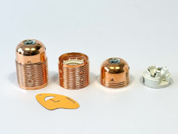 Fasung metalic CUPRU filet lung E27