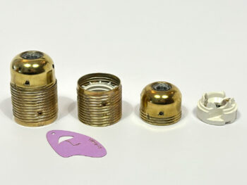 Fasung metalic ALAMA PATINATA filet lung E27