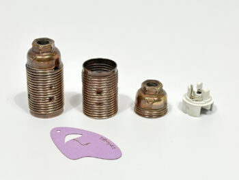 Fasung metalic CUPRU PATINAT filet lung E14