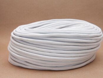 Cablu electric textil rotund 3x0.75 ALB