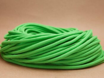 Cablu electric textil rotund 3x0.75 VERDE KIWI