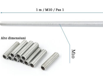 Teava filetata M10 Pas 1