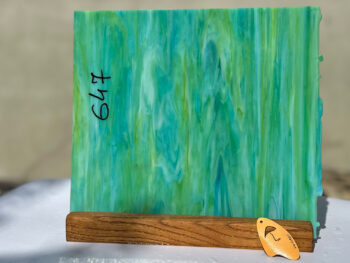 Verde Albastru 647 Sticla Opalescenta