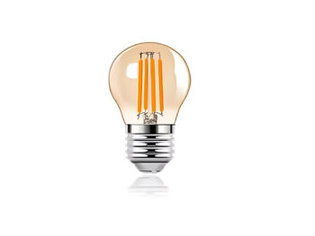 Bec LED filament P45 ambra E27