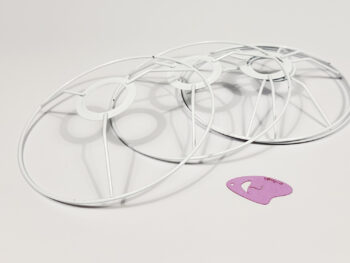 Ring abajur textil cu suport de fasung