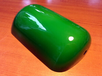 Abajur Verde Bankers Lamp