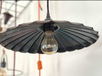 Abajur Metalic Plisat