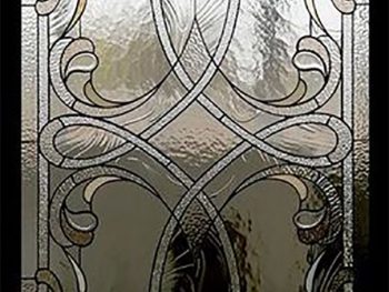Vitraliu art nouveau sticla clara