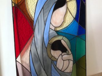 Vitraliu Madona si Pruncul