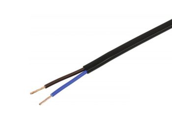 Cablu plat negru 2x0.75