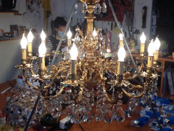 Candelabru Bronz Restaurat