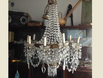 Candelabru Cristale Restaurat