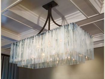 Candelabru Fasii de Sticla